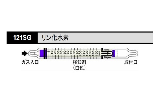 气体检测管 １２１ＳＧ 磷化氢